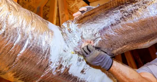 Duct insulation for HVAC